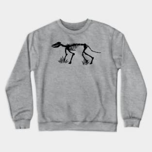 Mammalian skeleton, black Crewneck Sweatshirt